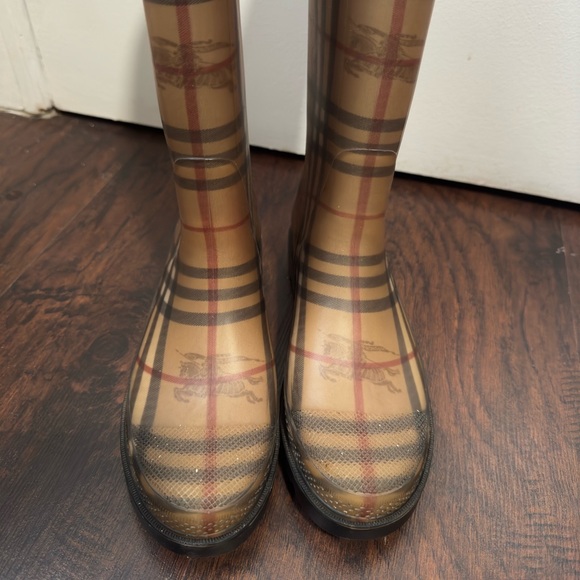 Burberry Plaid Rain Boots Sz 38 - Picture 4 of 14